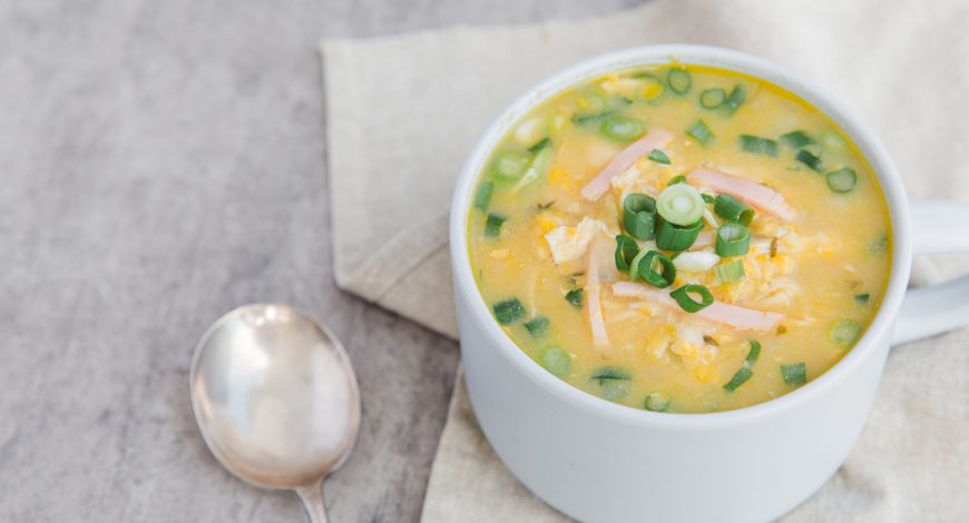 Chicken, Sweet Corn & Ham Soup